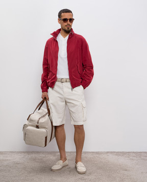 Brunello Cucinelli White cargo shorts MP52DL0510