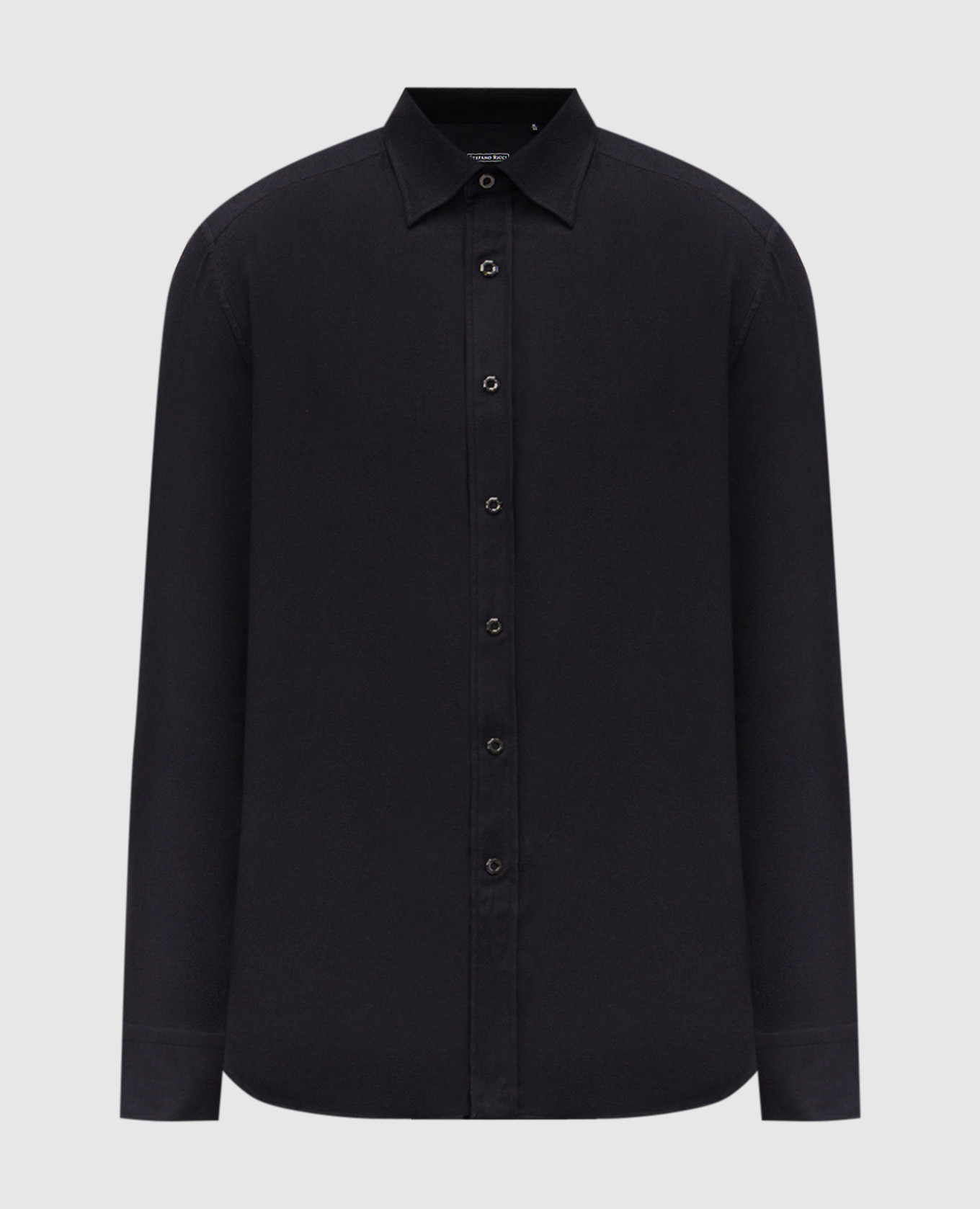 Blue shirt with a figured hem Stefano Ricci
