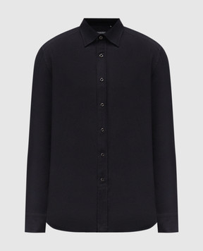 Stefano Ricci Blue shirt with a figured hem MC007956BN3028