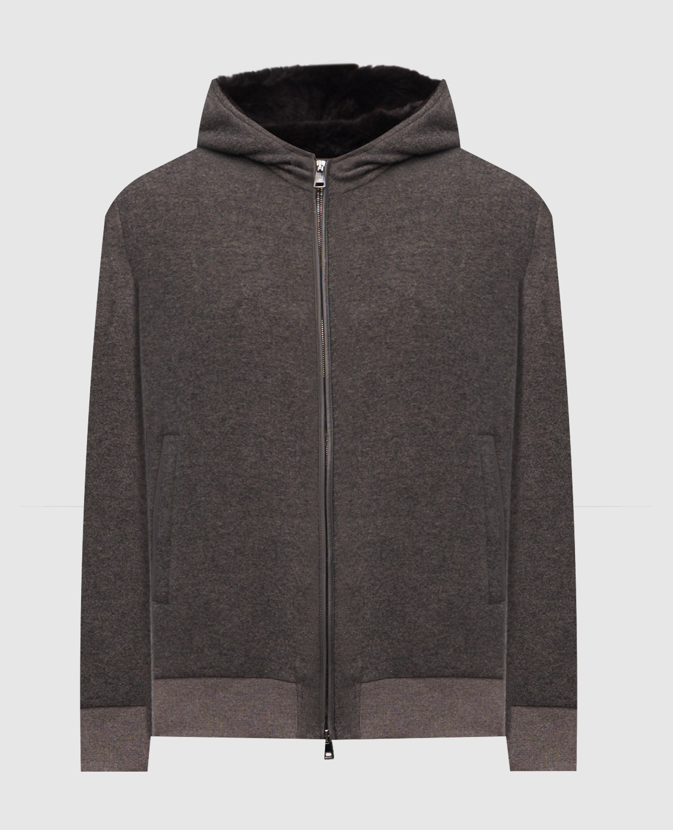 Brown wool and cashmere jacket Cashmere&Whiskey