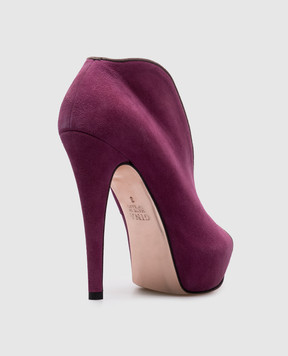Gina Purple suede shoes 4965