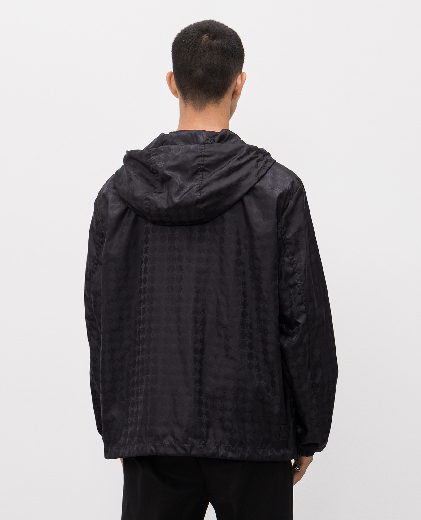 Black windbreaker with monogram pattern AMIRI 4