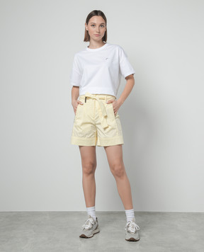Peserico Yellow shorts with a high fit P04692A01979