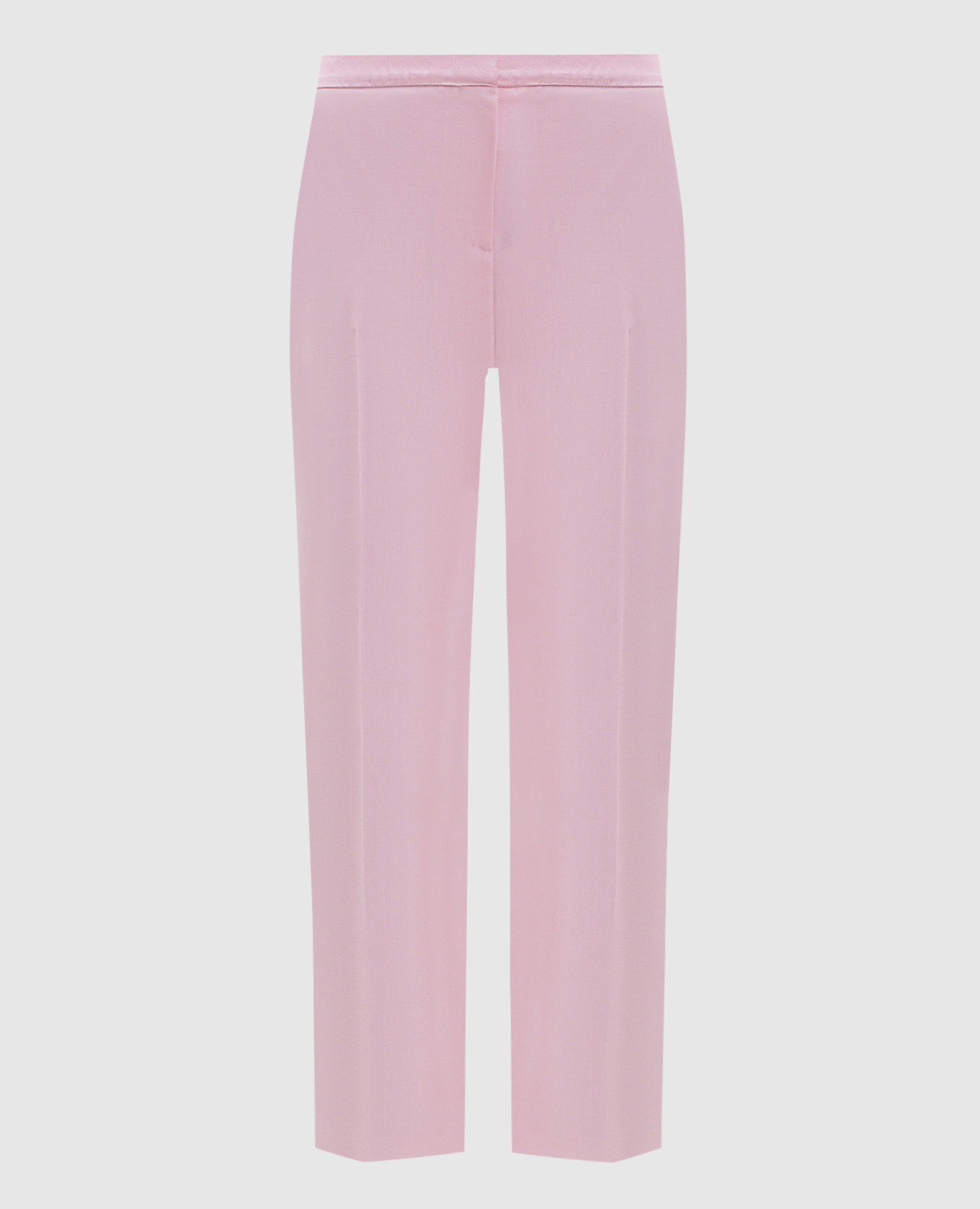 Pink wool and silk chinos Alexander McQueen
