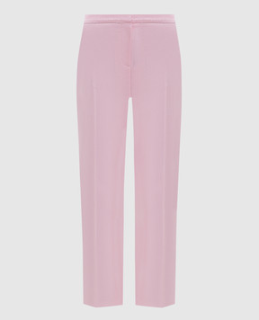 Alexander McQueen Pink wool and silk chinos 842472QJAEK