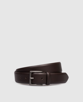 Orciani Brown glossy leather belt U08201MNA