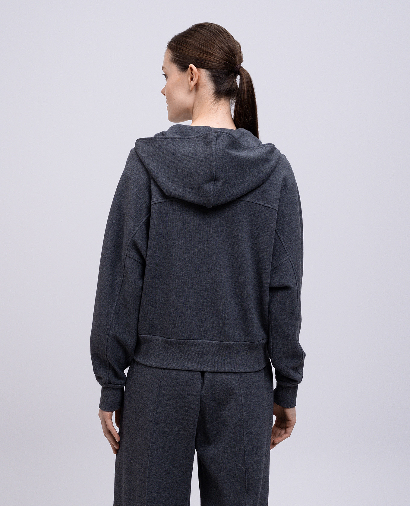 Grey sports jacket with embroidered emblem Brunello Cucinelli 4