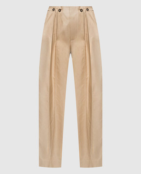 Victoria Beckham Beige pants with snaps 1124WTR005121C