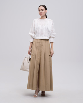 Twinset White blouse with lace 251TP2381