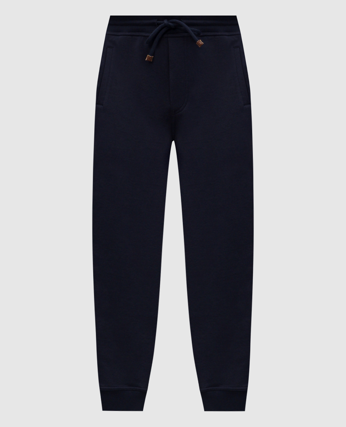 Blue track pants with piping Brunello Cucinelli