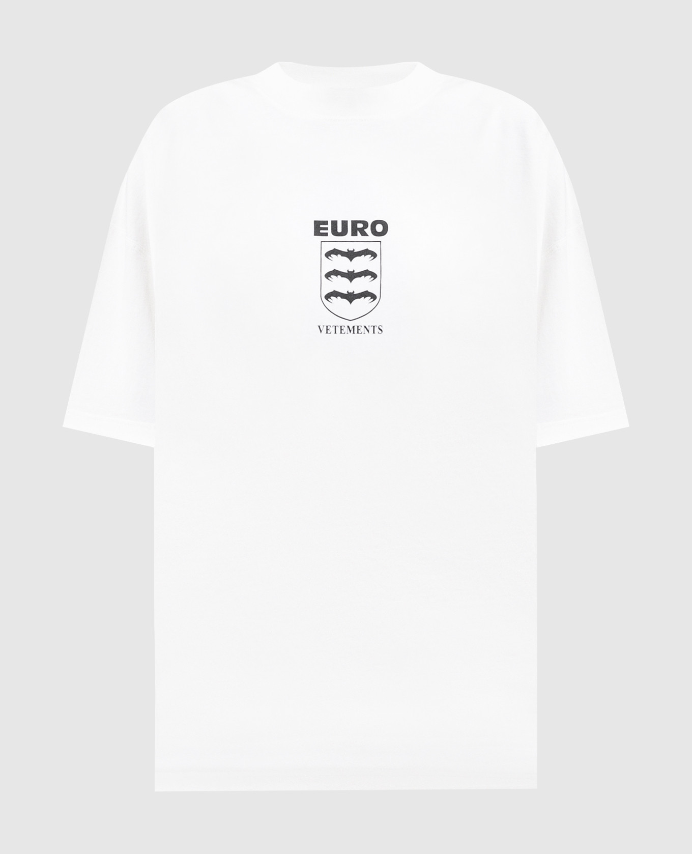 White T-shirt with logo print Vetements