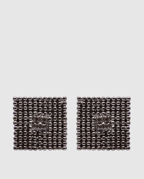 Peserico Gray earrings with a monil chain E35436C0CC373