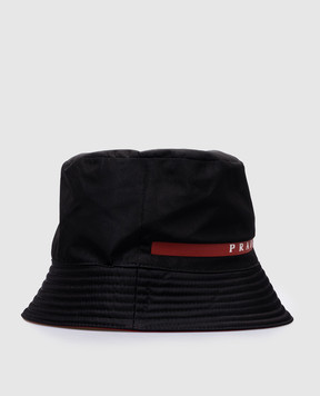 Prada Black panama with logo PANAMA