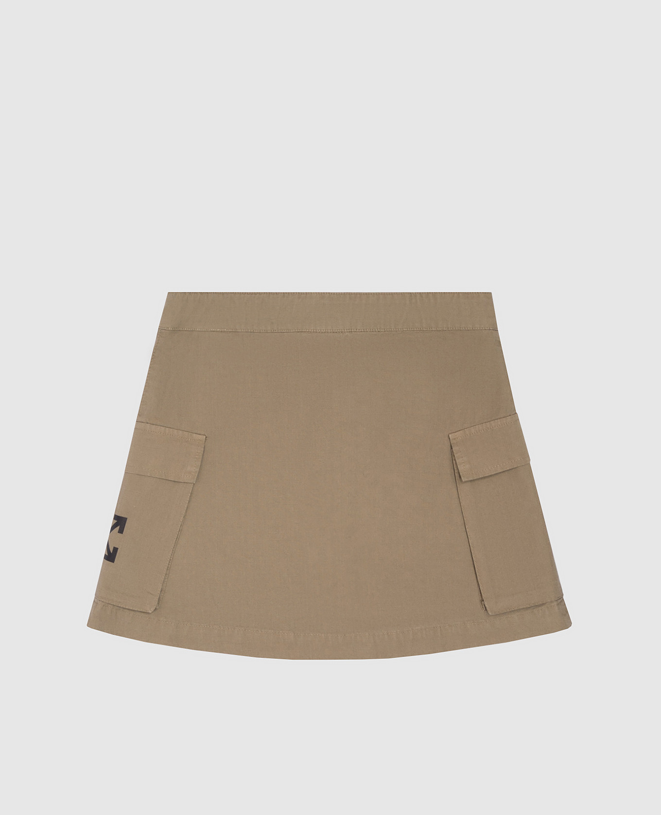 Children's khaki mini skirt with Arrow print Off-White 2