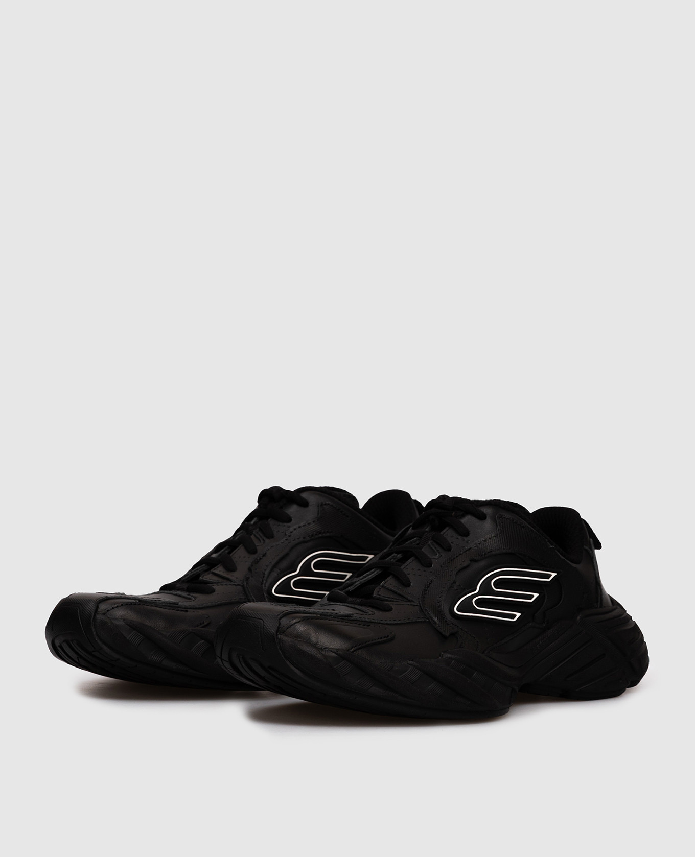 

Black leather Monday sneakers Balenciaga