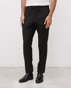 Stefano Ricci Grey cashmere pants with monogram M1T5300173CEA01T