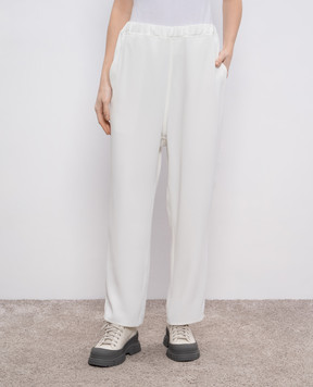 Sofie D`Hoore White pants PLOCK PLOCKPOBA