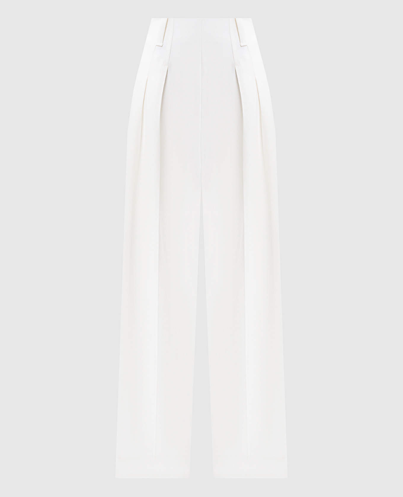 

White high-rise wool pants Victoria Beckham