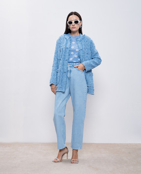 Dolce&Gabbana Blue jeans with logo patch FTC7CDG8LX3