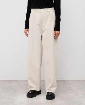 Ami Paris White corduroy pants FTR831CO0131