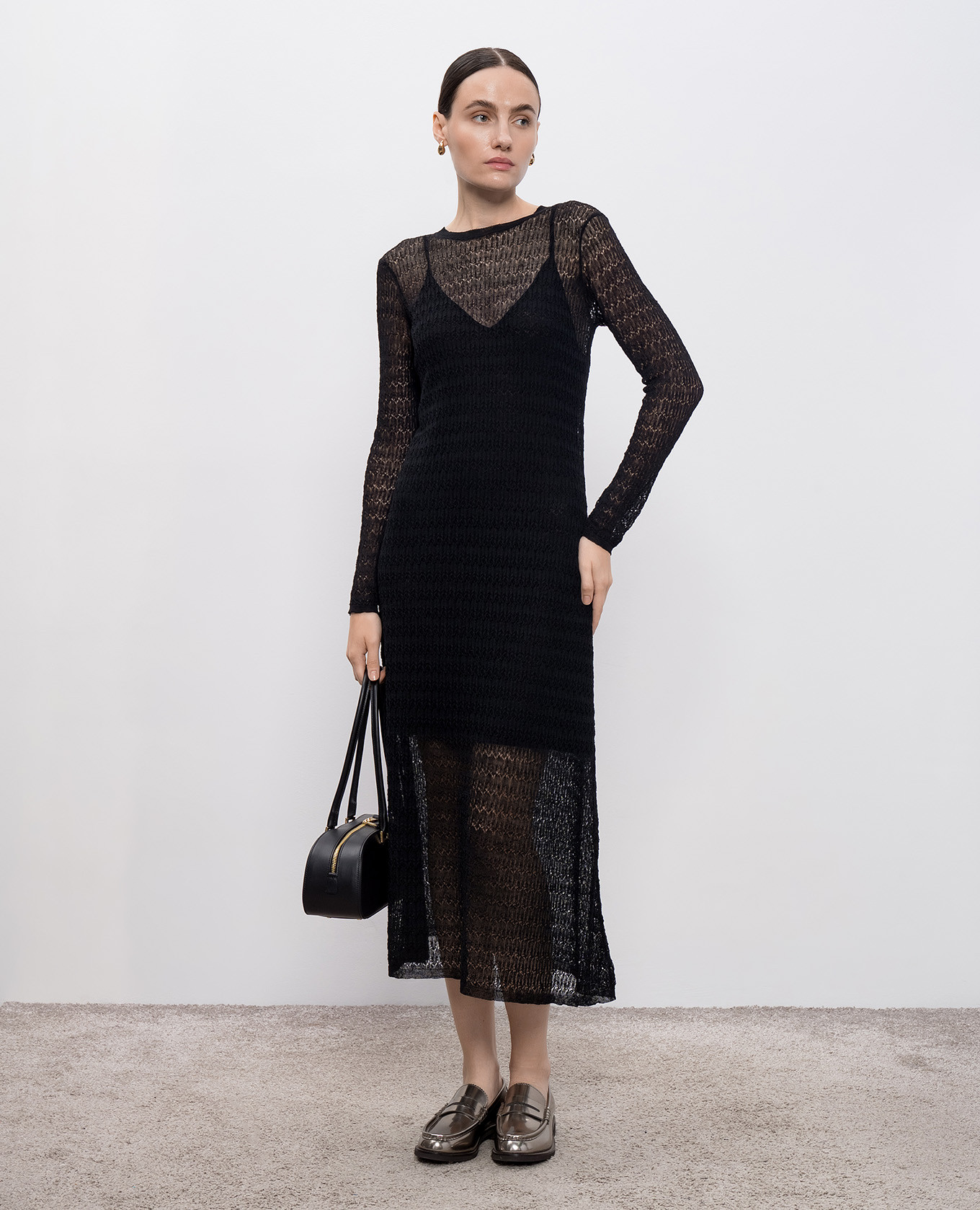 Black openwork dress Miriam PROENZA SCHOULER 2