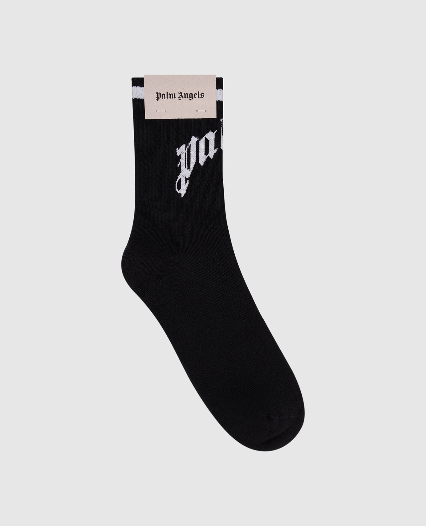 

Black insulated socks with logo Palm Angels