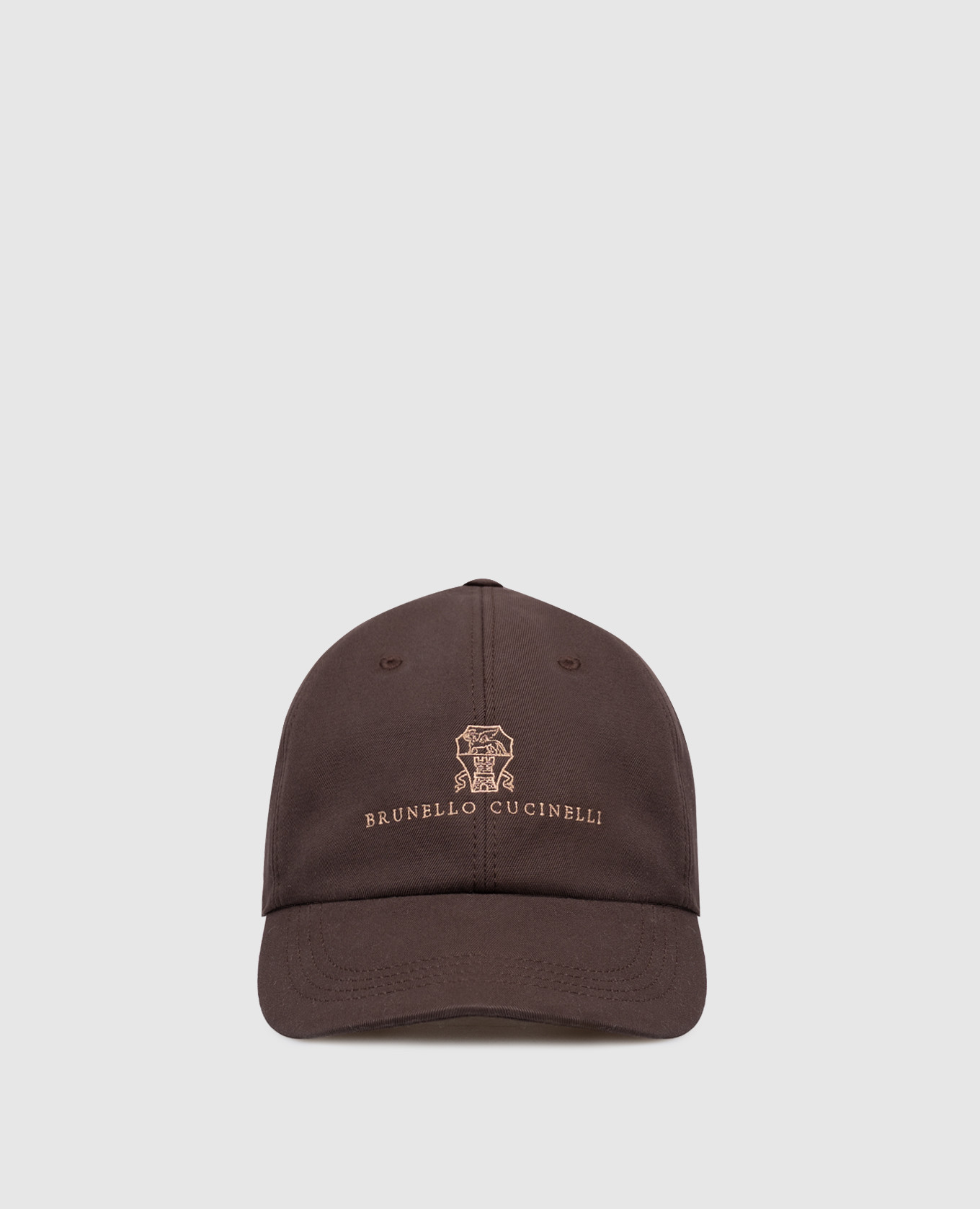 

Brown cap with logo Brunello Cucinelli