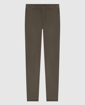 Peserico Green chinos with logo R54505T302481