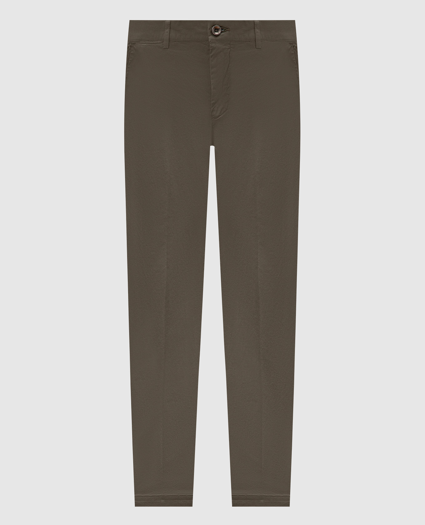 Green chinos with logo Peserico