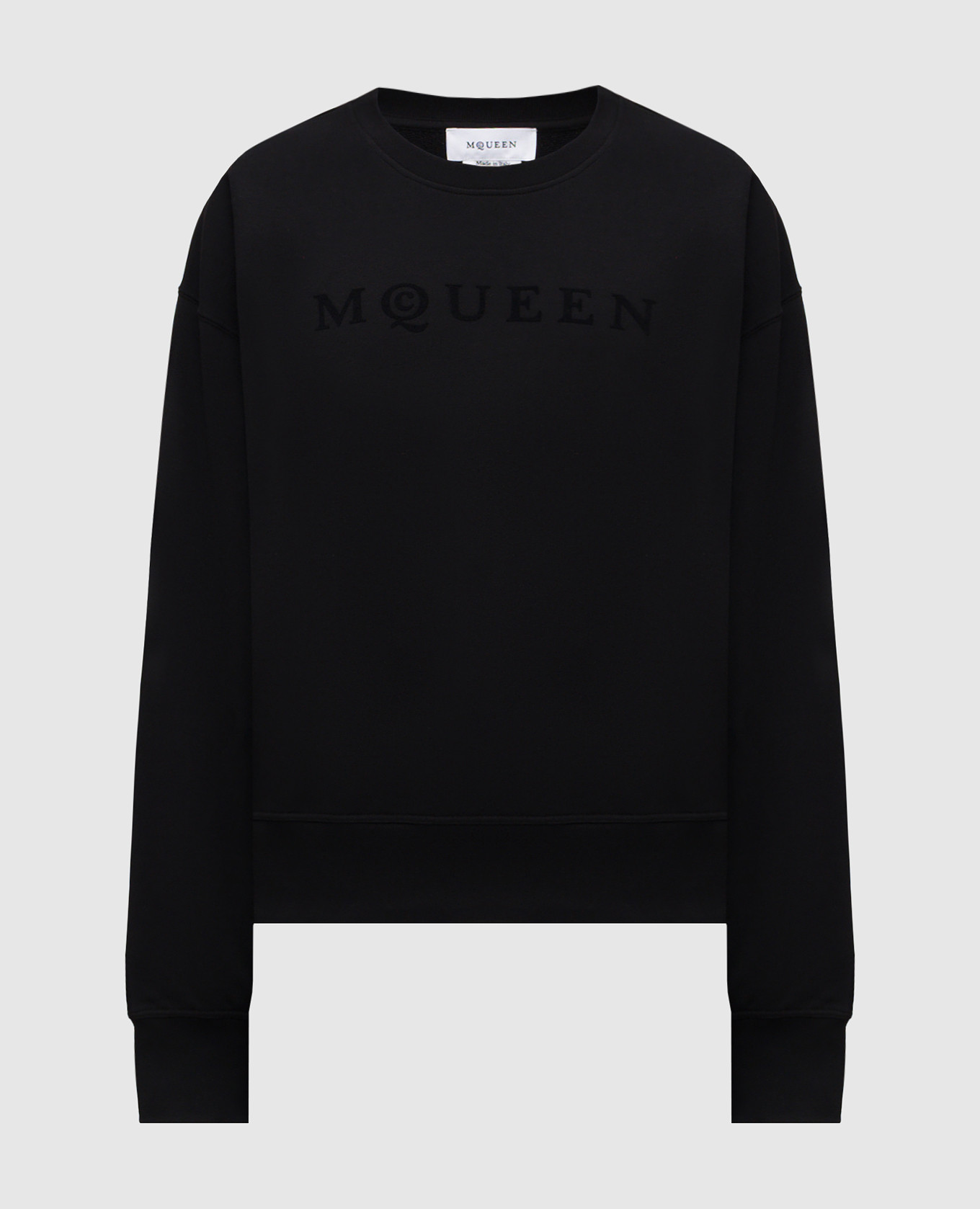 Black sweatshirt with logo Alexander McQueen