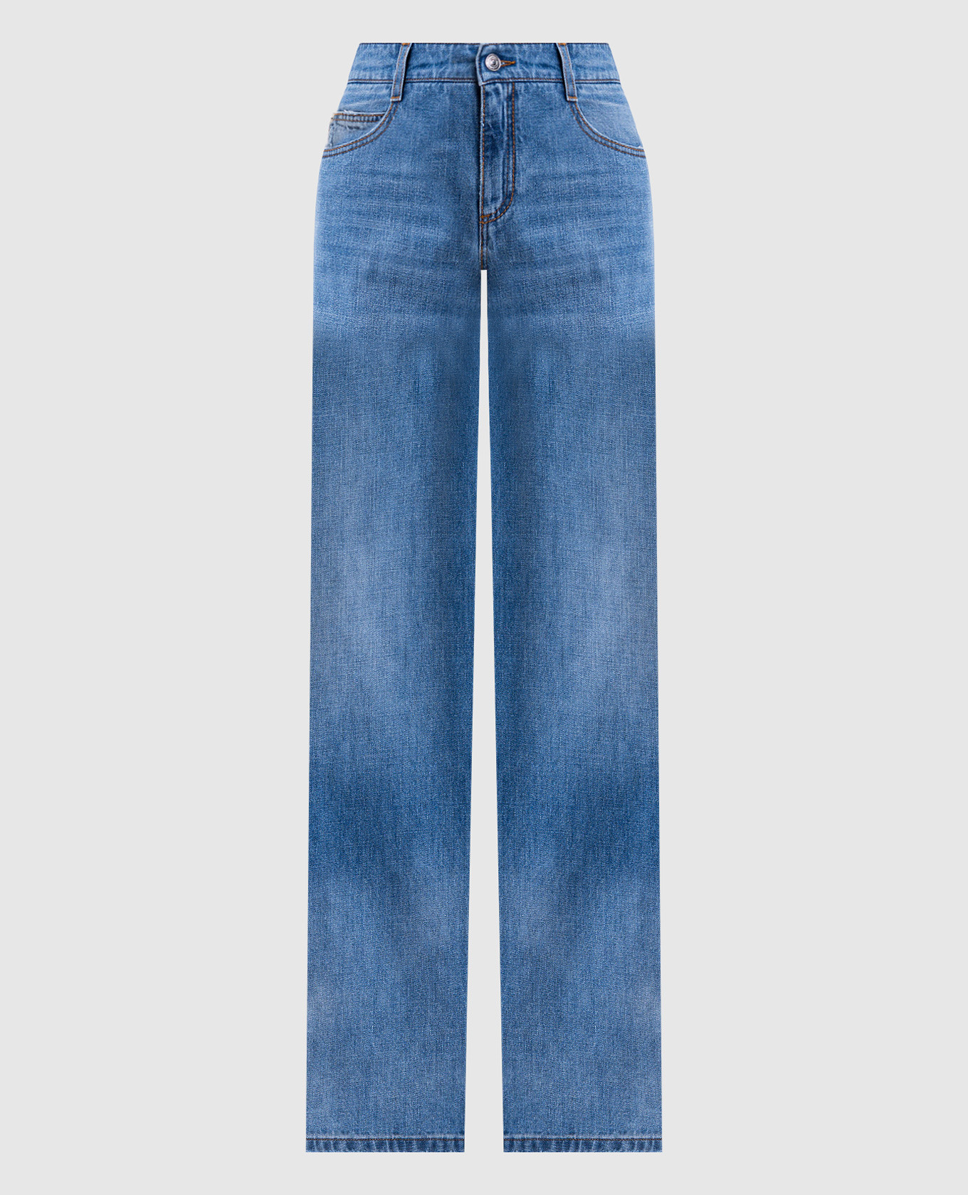 Blue jeans with logo patch Ermanno Scervino