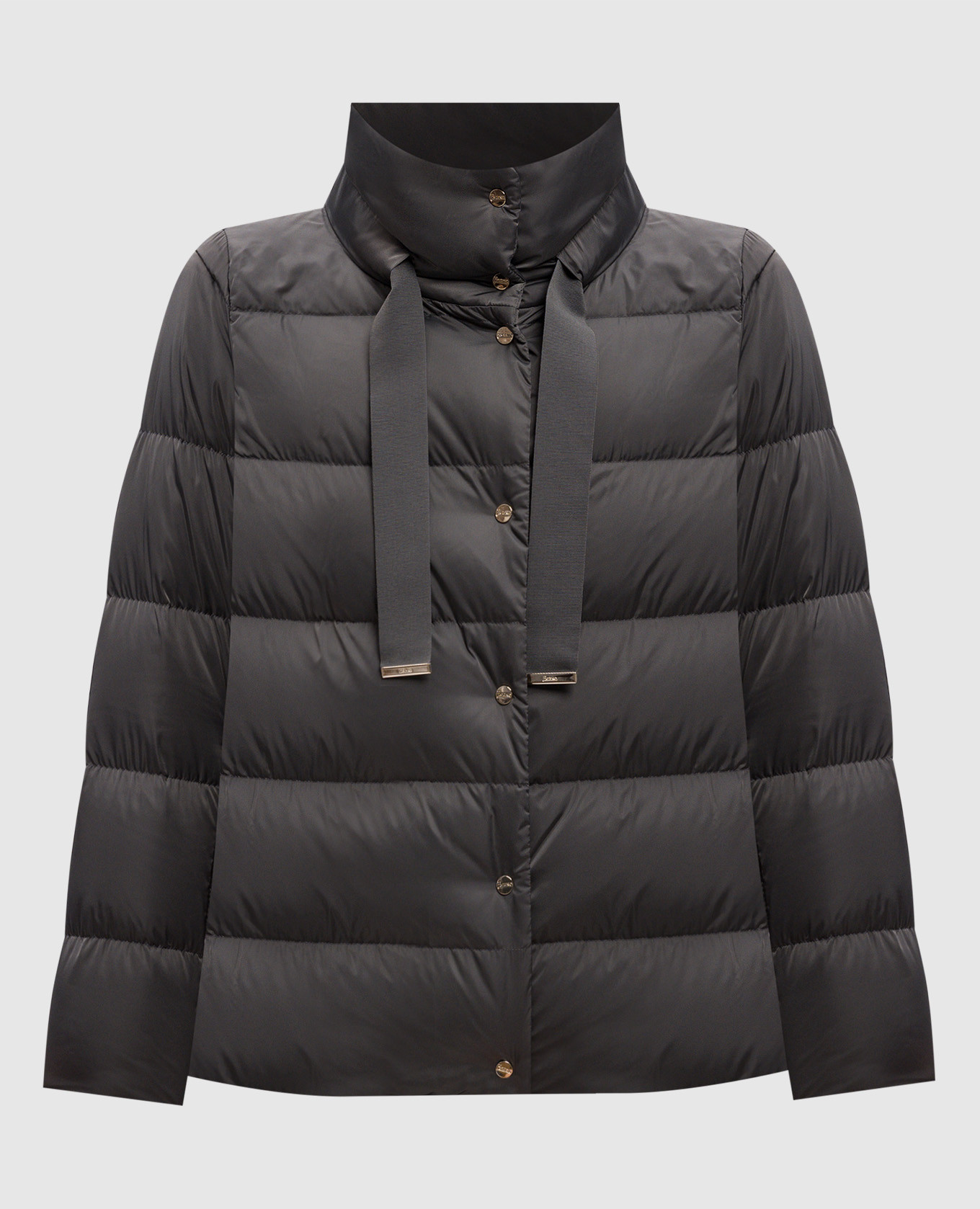 

Gray quilted down jacket with logo Herno, Grey