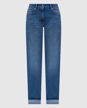 Peserico Blue jeans with cuffs P04589L52Q04956