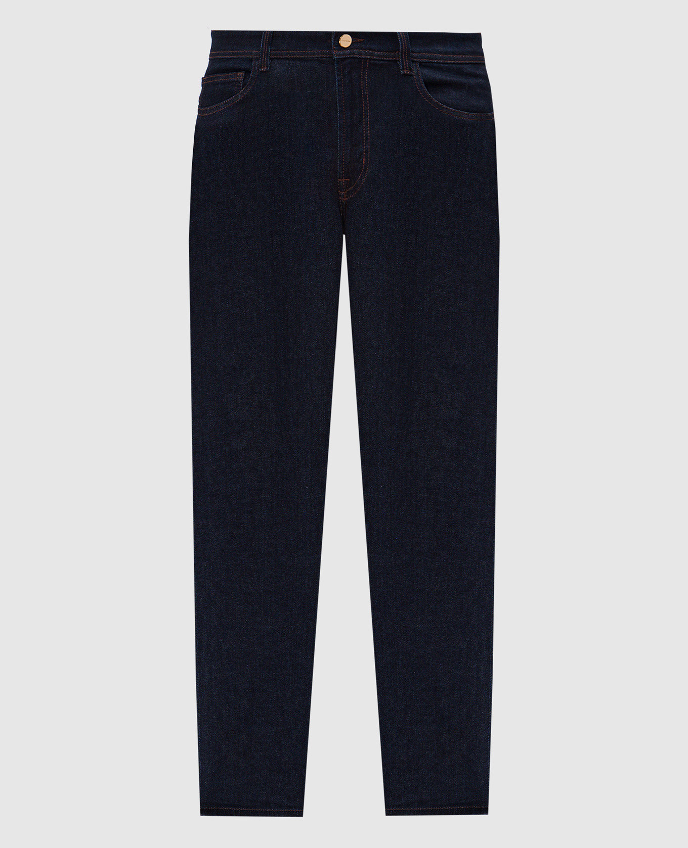 

Blue slim fit jeans with logo patch Canali