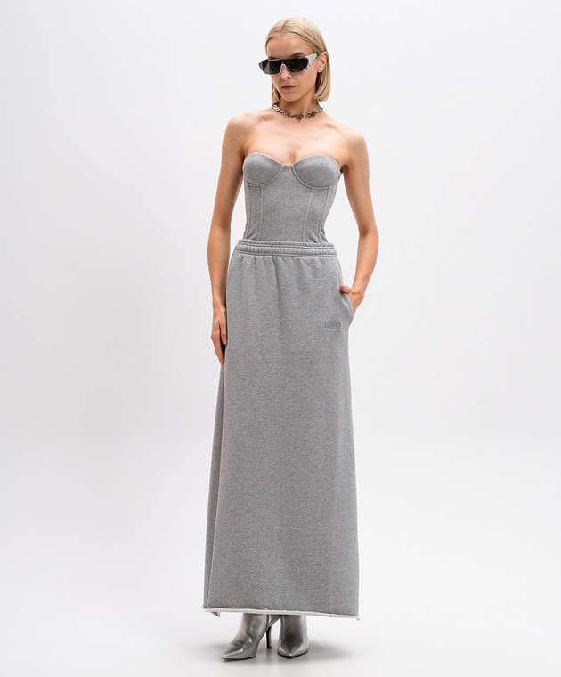 Vetements - Gray bustier top in the form of a corset