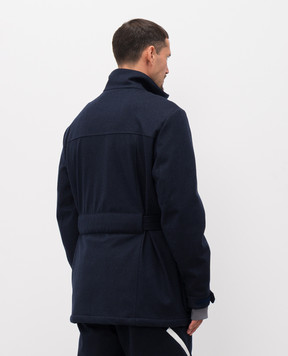 Brunello Cucinelli Blue wool ski jacket MM470KG09