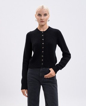 Khaite Everheart black cashmere cardigan 9947650