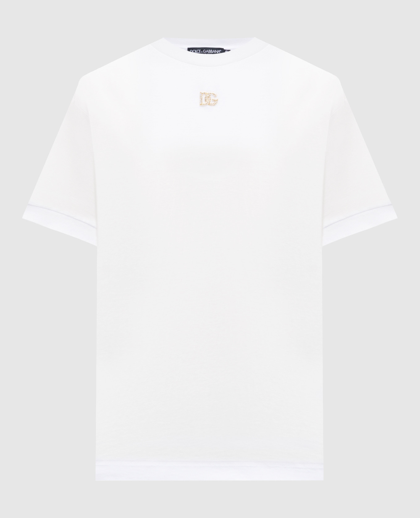 

White T-shirt with logo Dolce&Gabbana