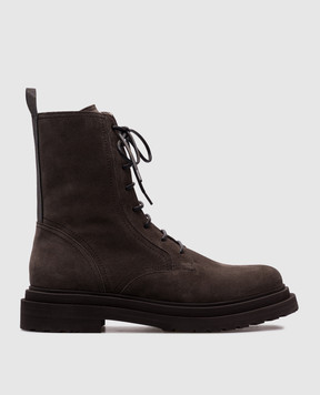Brunello Cucinelli Gray suede boots MZSFG3036P
