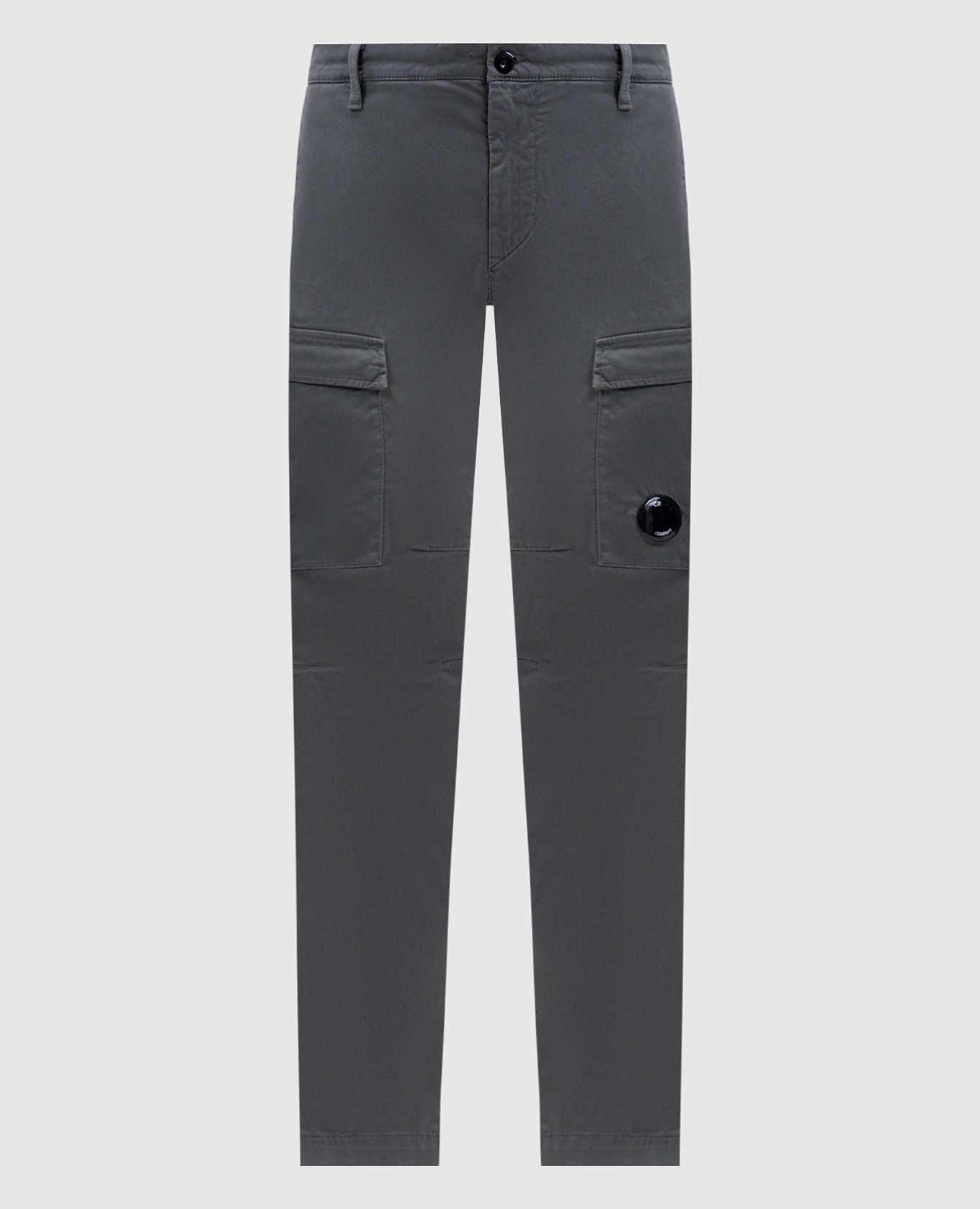 Green cargo pants with logo patch C.P. Company