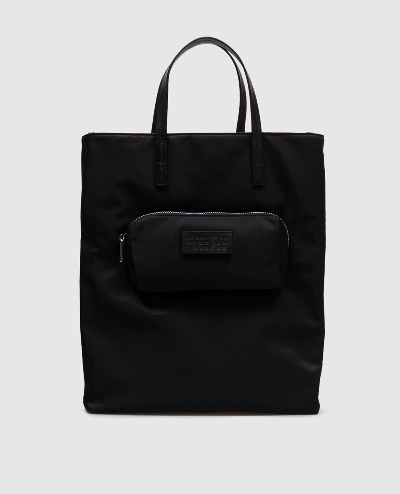 

Black shopper with logo patch Maison Margiela MM6