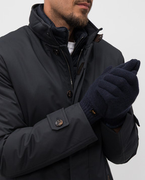 MooRER EASTON blue cashmere gloves EASTONCWS