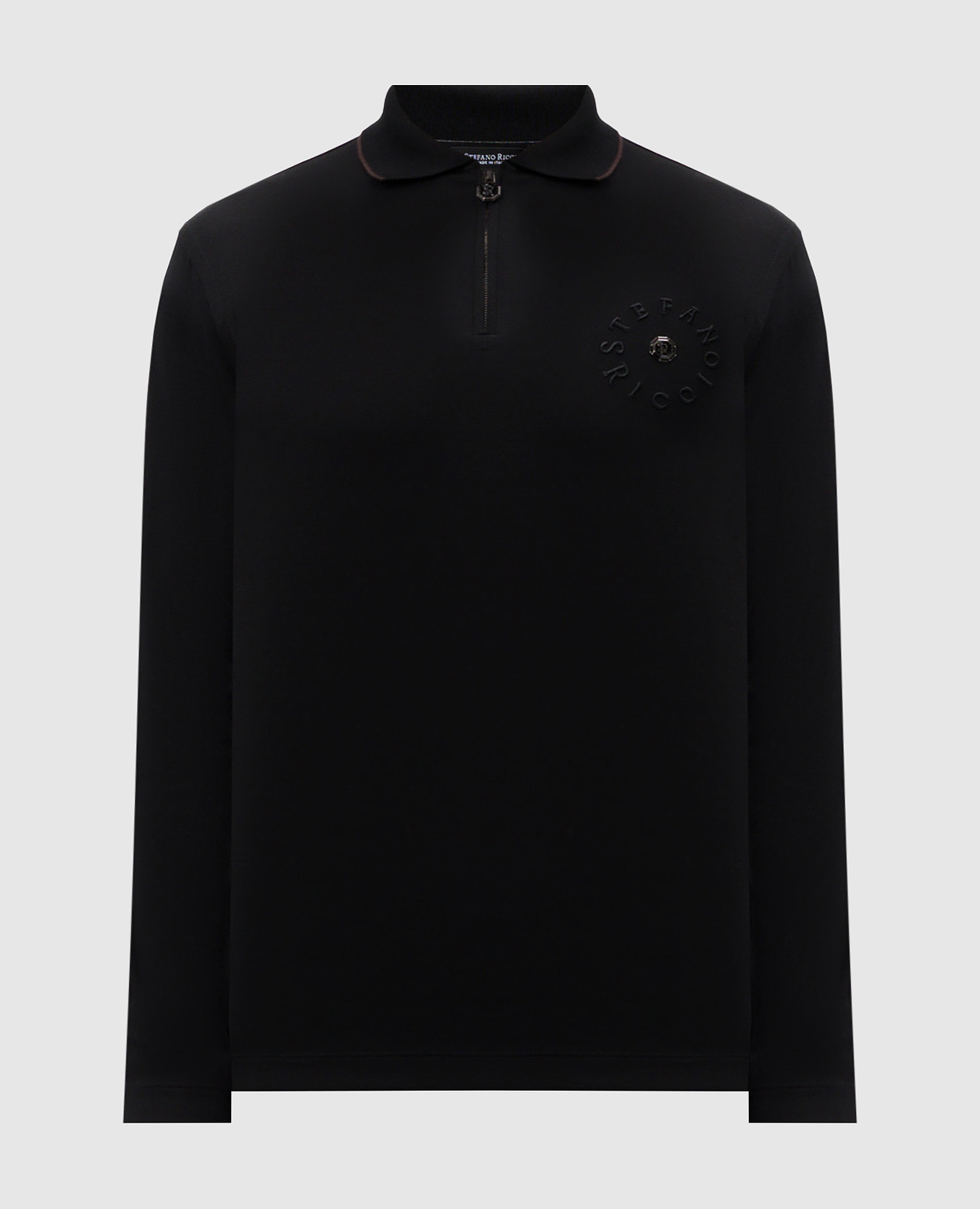 

Black polo with logo Stefano Ricci