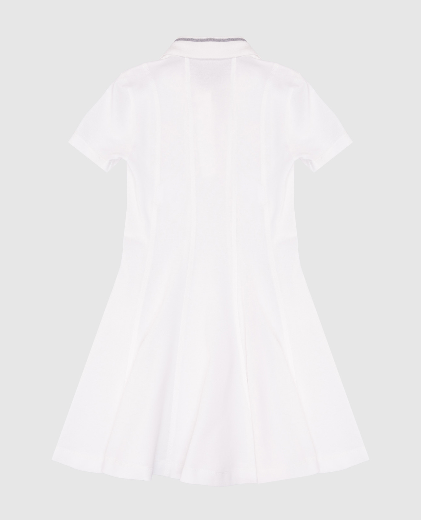 

Children's white polo dress with logo patch Brunello Cucinelli