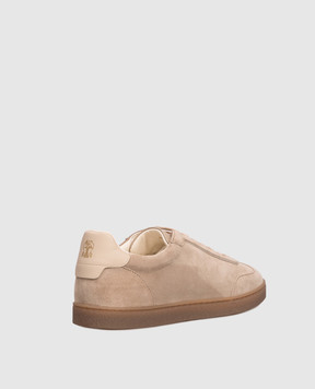 Brunello Cucinelli Beige suede sneakers MZUSGGJ336