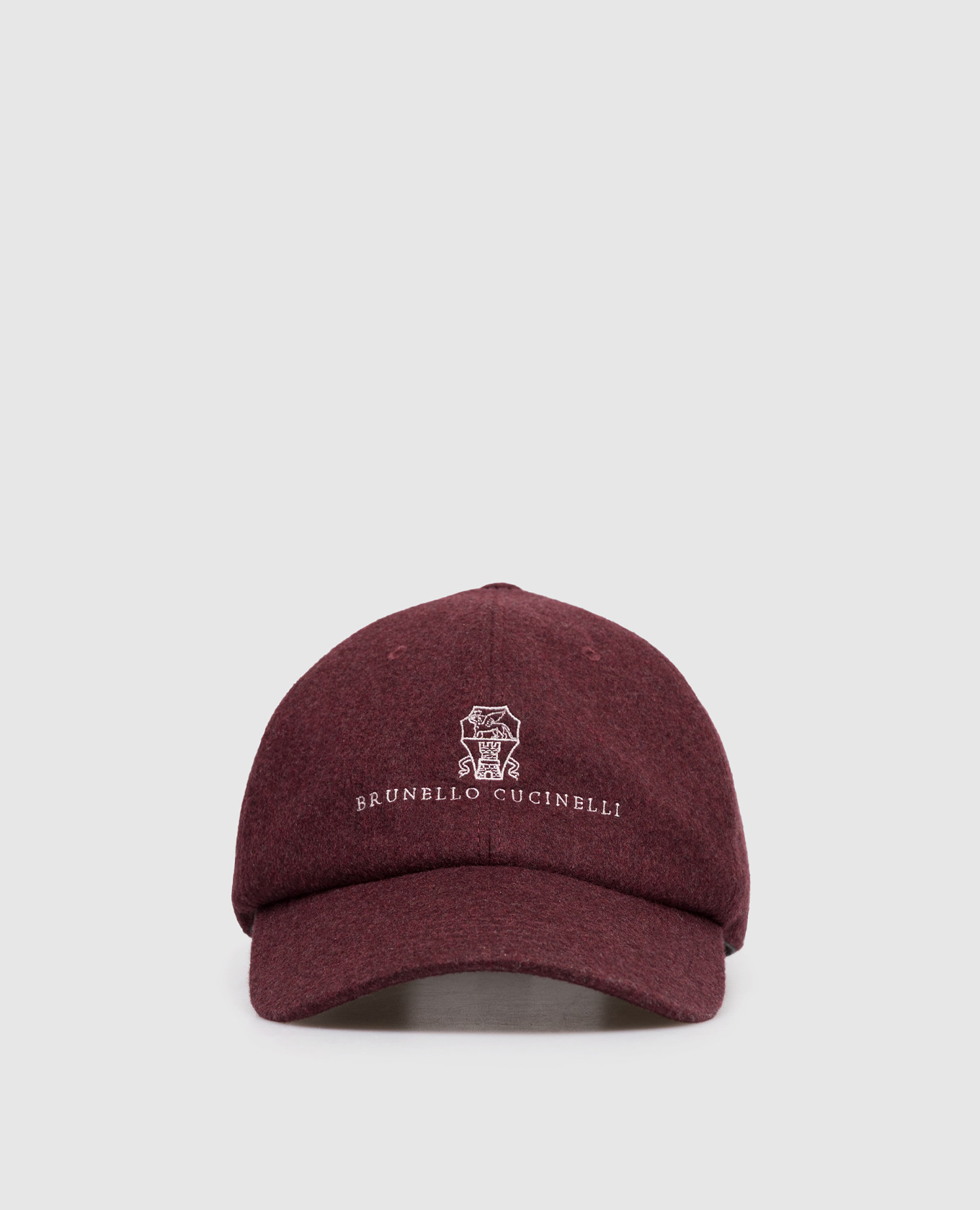 

Burgundy wool and cashmere cap Brunello Cucinelli