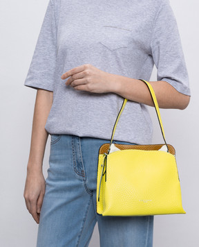 Gianni Chiarini Yellow Asia Double leather bag BS11235RNGDBLNAETN
