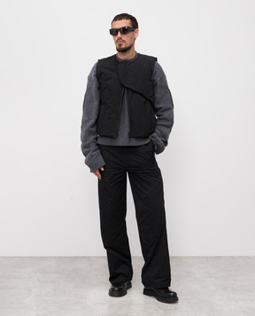 Heliot Emil Gray sweater with wool and cashmere M07063