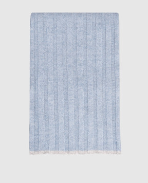 Brunello Cucinelli Children's blue cashmere scarf B22M90099B