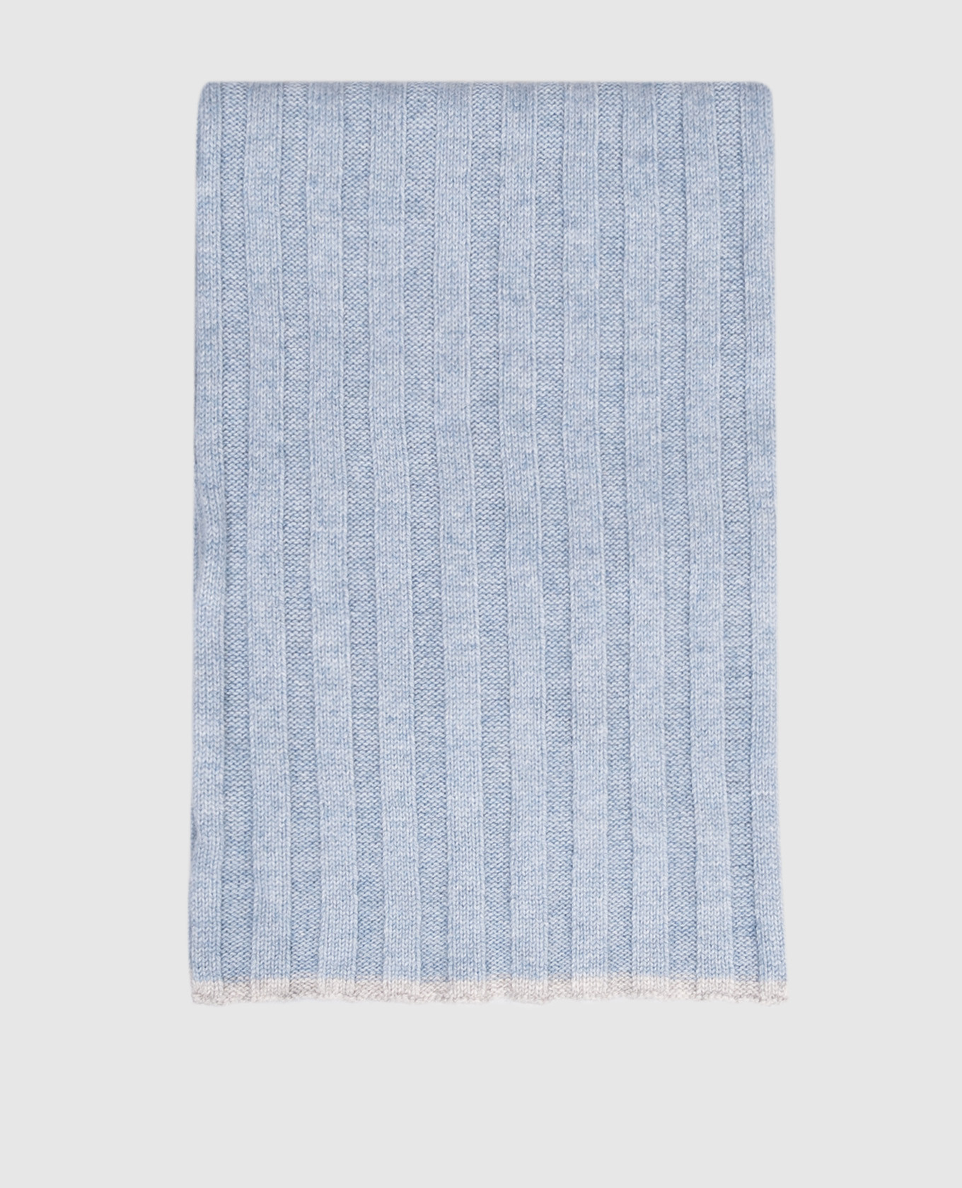 Children&#39;s blue cashmere scarf Brunello Cucinelli